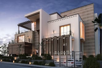 do interior design virtual staging architectural model exterior render building