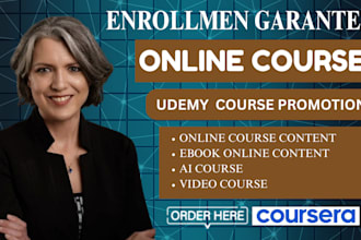 create a high converting udemy course for business, ecommerce, and startups