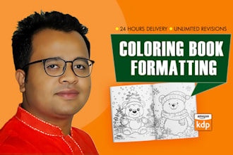 do coloring book formatting for amazon kdp or ingramspark