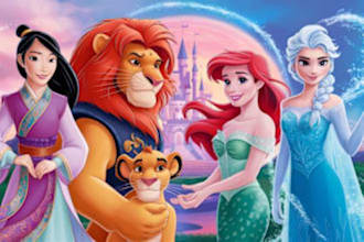 do your portrait or charater in disney style