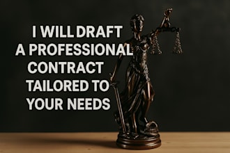 draft a professional contract tailored to your needs