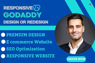 build responsive godaddy website redesign godaddy with godaddy expert