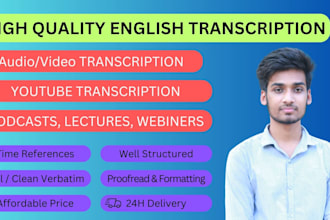 transcribe audio, video, youtube, interview, zoom, podcast transcription