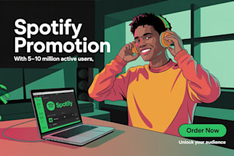create and run ads campaign to promote spotify music track