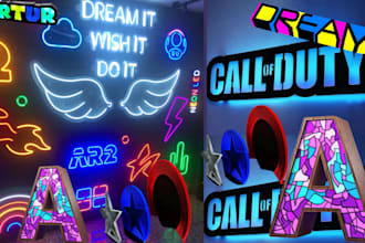 design custom 3d lightbox logo keychain text and signage for 3d printing 3mf stl