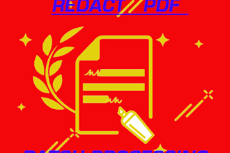 redact a PDF batch processing