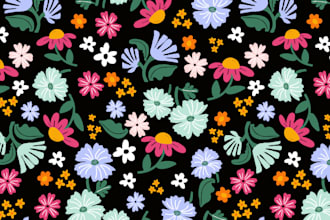generate innovative seamless textile print designs