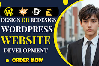 develop wordpress website design with responsive web design