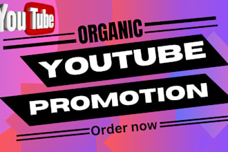 do organic youtube promotion to my 300k shoutout channel