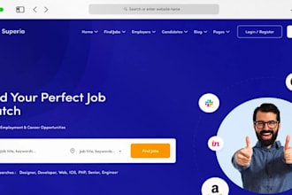 create job board or job portal listing website like indeed