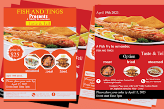 design an awesome flyer, poster, business card
