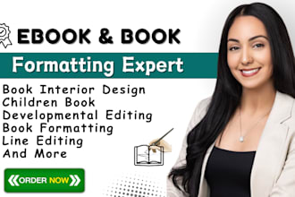 do ebook formatting layout design cookbook formatting, children book formatting