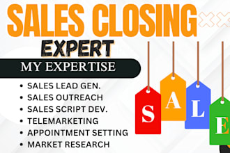 do high ticket sales salesperson sales presentative lead generation sales closer