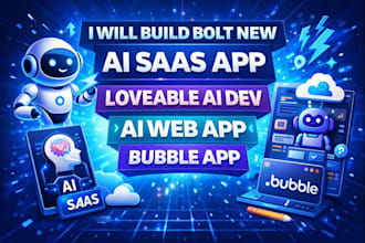 build bolt new, ai saas app, lovable ai dev, ai web app, bubble app
