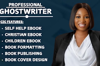 ghostwrite self help ebook, ebook writer, nonfiction ebook