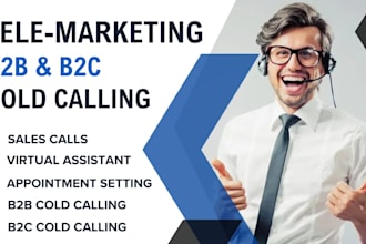 b2c, b2b cold calling USA, canada and appointment setting for you