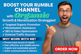 do organic rumble video promotion, rumble monetization