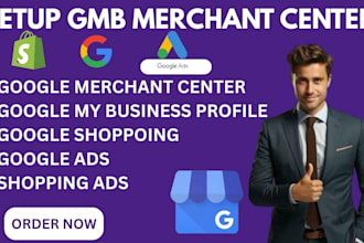 setup google merchant centre create gmb profile shopping ads
