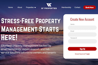 design property management website, do property management with direct booking