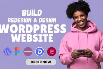 build redesign fix custom wordpress website godaddy divi hostinger learndash SEO