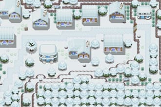 do pixel art top down tileset, game assets, rpg game art, tile map and animation