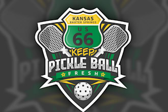 design using pickle ball logo