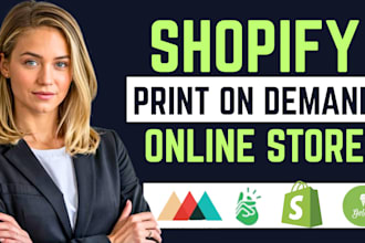 setup shopify store shopify printful , printify , gelato esty digital product