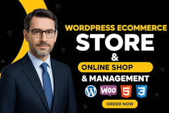 wordpress ecommerce setup, online shop and management using woocommerce store