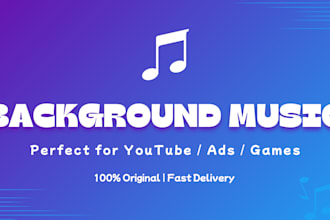 make original background music for youtube, podcasts, or ads