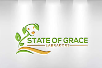 create creative and good looking dog logo design