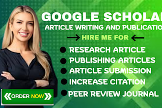 write and publish article in google scholar peer reviewed indexed journal