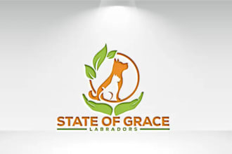 create creative and good looking dog logo design