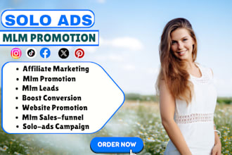 do USA solo ads promotion affiliate link marketing mlm leads, website promotion