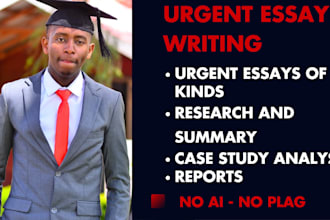 do urgent essay writing as an essay writer