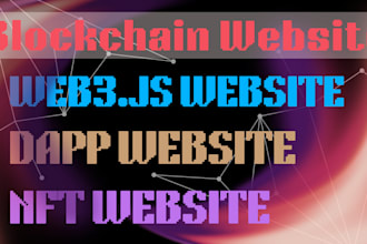 develop nft website investment website web3 website next gen blockchain website