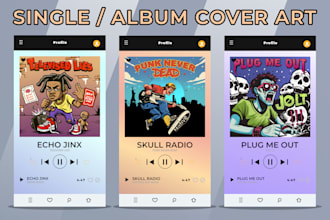 design punk and hip hop album cover art