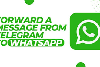 do custom auto product list bot on telegram, auto forwarding message to whatsapp