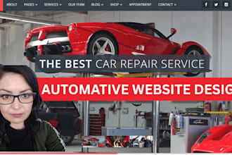 design car dealership website, car, truck mechanic website, car automotive site