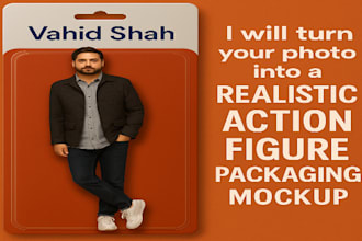 turn your photo into a realistic action figure packaging mockup