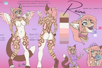 draw furry reference sheet furry art fursona oc furry character furry ref sheet