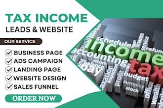 tax website financial insurance tax accounting website tax law logo tax leads