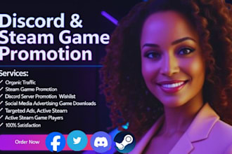 do discord server promotion for steam game steam game discord promotion wishlist
