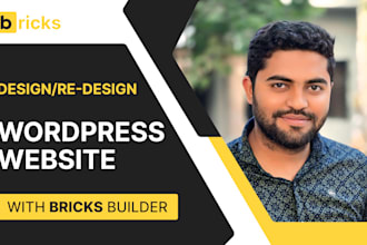 design redesign wordpress website with bricks builder