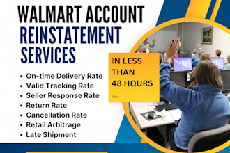 reinstate your walmart seller account, fast recovery