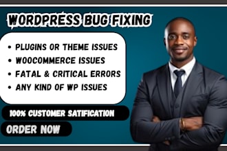 fix wordpress issues errors and bugs in 24hrs