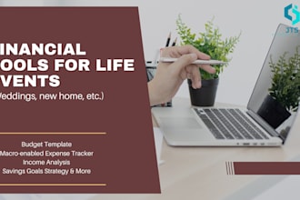 create customizable budget and expense tracking template