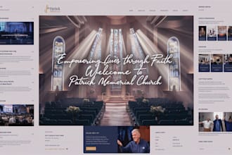 design church ministry website, christian, charity community, non profit website