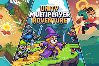 unity 2d game, mobile 2d web game android, develop multiplayer video game unity
