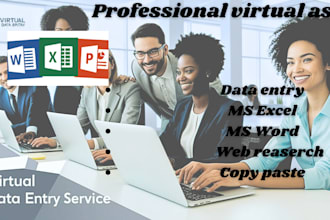 do microsoft office and data entry projects efficiently