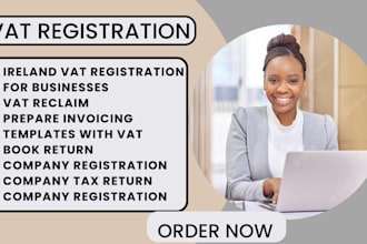 do vat number registration for france, uk, us, ireland, estonia, itl and filling